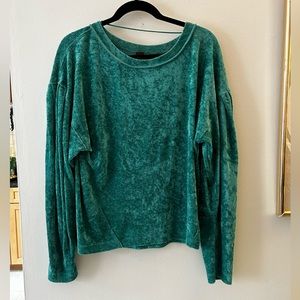 Free People velvet sweater top